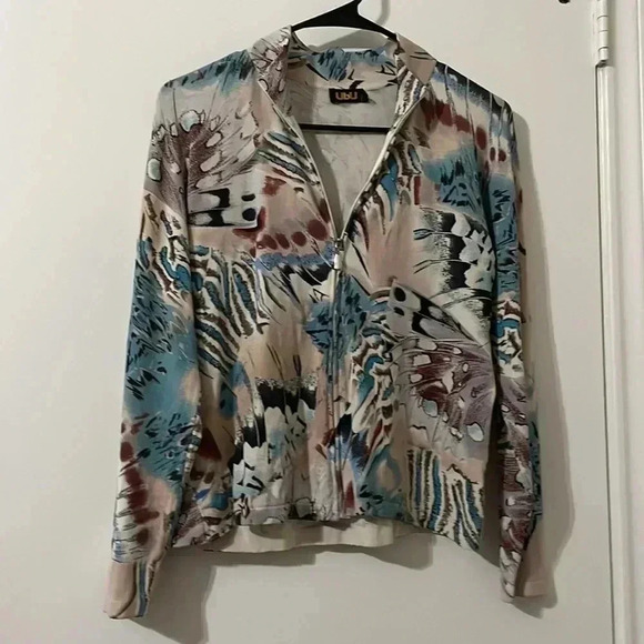 UbU Artsy Butterfly Wing Zip Up Jacket Size XS - Picture 1 of 4